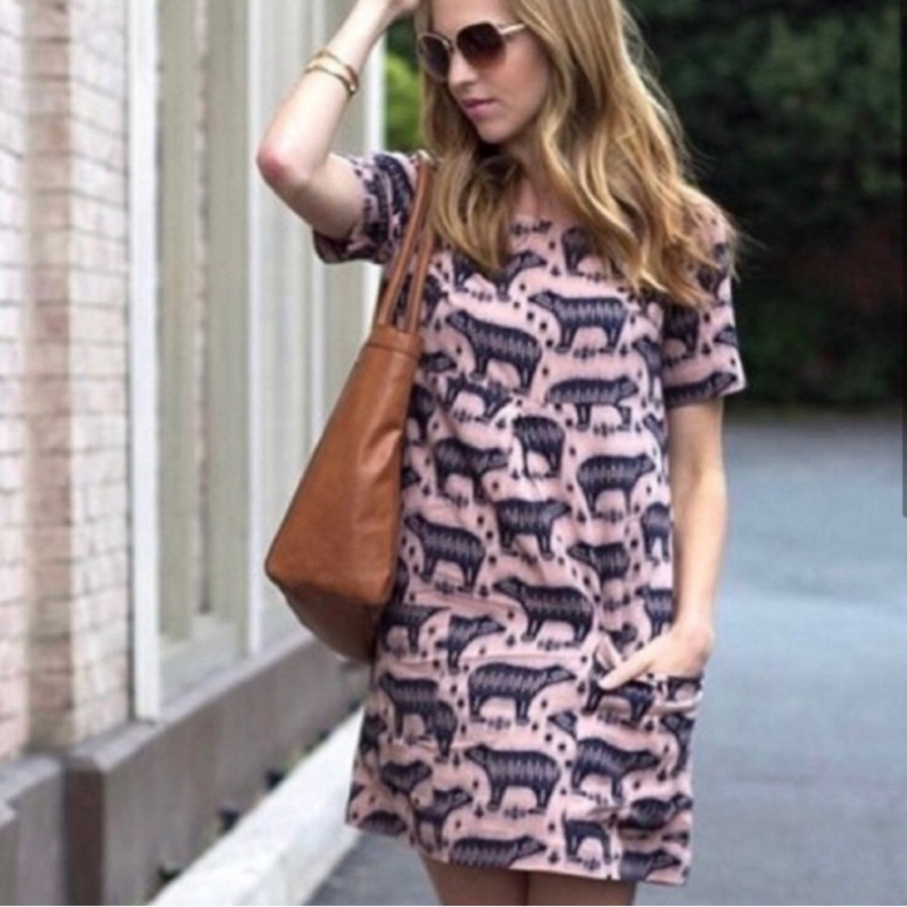 Anthropologie MAEVE | Zola Bear Dress with Pockets